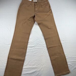 Warp + Weft Jeans Men Size 29x34 Brown Pockets ORD Chicago Straight Leg Stretchy